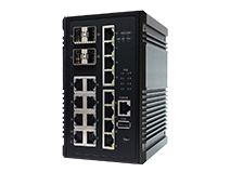 Industrial 16-Port GbE (with 8-Port PoE+) and 4-Port 10G SFP+ Managed Switch