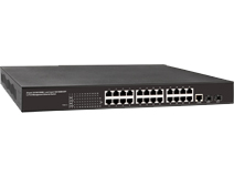 24-Port 10/100/1000M RJ45 and 4-Port 10G SFP+ (with 2 Stackable) L2+ Managed Switch
