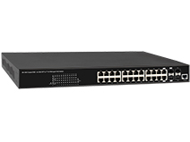 24-Port 10/100/1000M RJ45(with 2-Port SFP/RJ45 Combo)and 2-Port 1G SFP L2+ Managed Switch